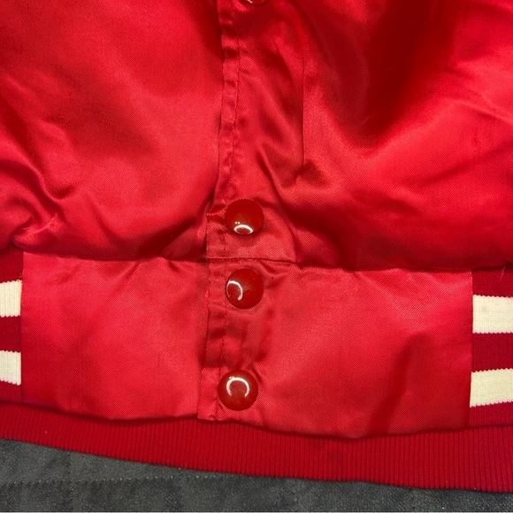 Vintage 80s Satin Bomber Jacket | Tiger Electrolux M - Picture 7 of 10